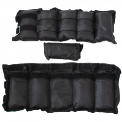 Aktivsport Csukló és bokasúly állítható 2x2 kg fekete