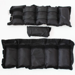 Aktivsport Csukló és bokasúly állítható 2x2 kg fekete