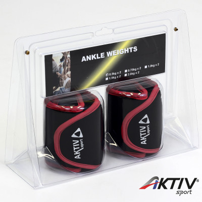 Aktivsport Csuklósúly 2x0,5 kg fekete/piros
