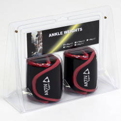 Aktivsport Csuklósúly 2x0,5 kg fekete/piros Fitness Aktivsport