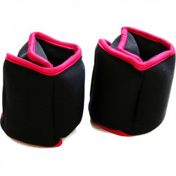 Aktivsport Csuklósúly 2x1 kg fekete/rózsaszín