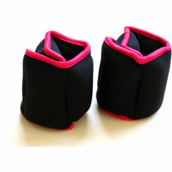 Aktivsport Csuklósúly 2x1 kg fekete/rózsaszín Fitness Aktivsport
