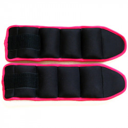 Aktivsport Csuklósúly 2x1 kg fekete/rózsaszín