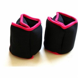 Aktivsport Csuklósúly 2x1 kg fekete/rózsaszín Fitness Aktivsport