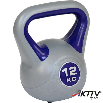 Aktivsport kettlebell 12 kg műanyag bevonattal