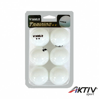 Pingponglabda Winner Training** 6 db fehér
