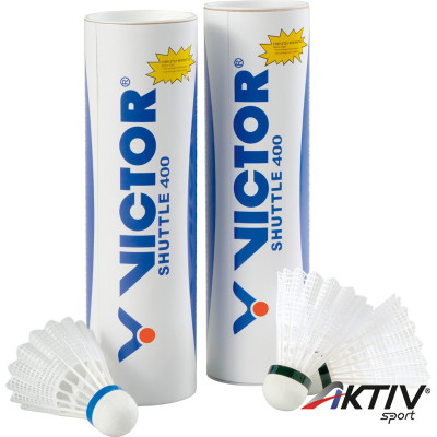 Tollaslabda Victor Nylon Shuttle 400 parafa fej, fehér