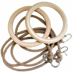 Kötélszáras gyűrűhinta 1,7 m felnőtt 14 mm-es kötéllel BLACK WEEK Aktivsport