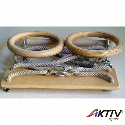 Tornakészlet (hinta, nyújtó, gyerek gyürűkarika, 3 pár gyűrűskötél) III.