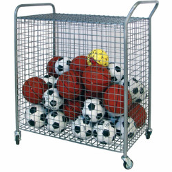 Labdatartó kocsi, 100x62x100 cm kerekes, zárható Sportszer Aktivsport