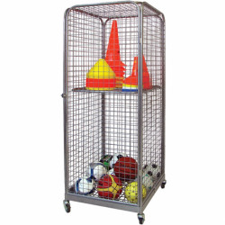 Labdatartó kocsi, 72x180x81 cm kerekes, zárható Sportszer Aktivsport