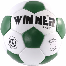 Futball labda, bőr, pöttyös, No. 5 Winner Classic Sportszer Winner