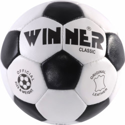 Futball labda, bőr, pöttyös, No. 3 Winner Classic Sportszer Winner