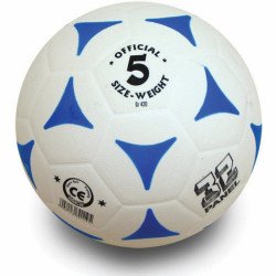Football kogelán fehér-kék méret: 5 Sportszer Aktivsport