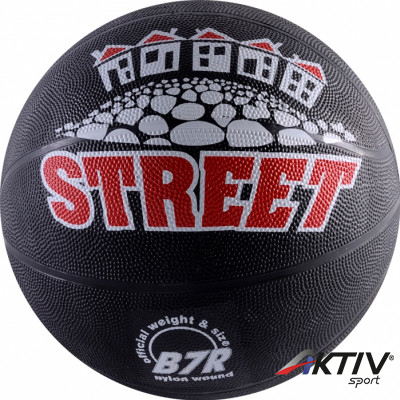 Kosárlabda, streetball, fekete, No. 7 Winner
