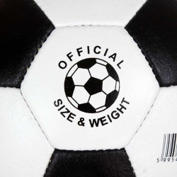 Futball labda, bőr, Fair Play pöttyös, No. 5