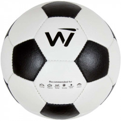 Futball labda, bőr, Fair Play pöttyös, No. 5