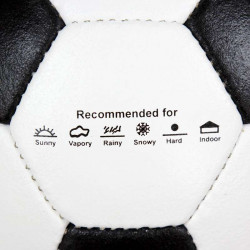 Futball labda, bőr, Fair Play pöttyös, No. 5