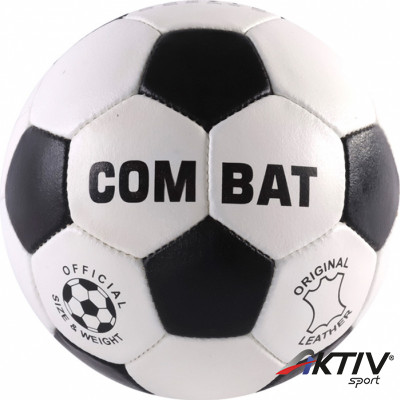 Futball labda, bőr, pöttyös Combat No.5 Winner