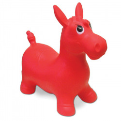 Ugráló póni, 60 cm kerület, piros Játék