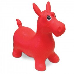 Ugráló póni, 60 cm kerület, piros Játék