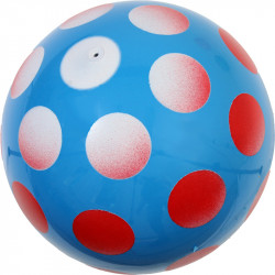 Játéklabda 30 cm színes pöttyös