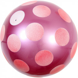 Játéklabda 30 cm színes pöttyös