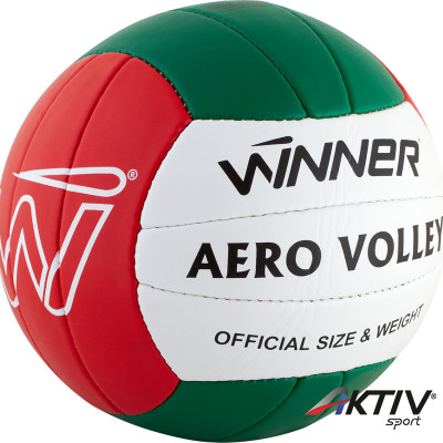 Röplabda Winner Aero PU piros-fehér-zöld