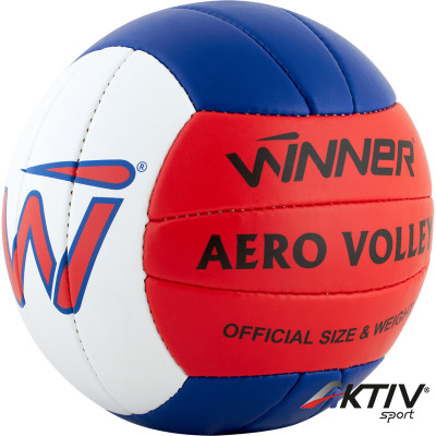 Röplabda Winner Aero PU piros-kék-fehér