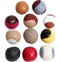 Hajítólabda, bőr, 2 szeletes