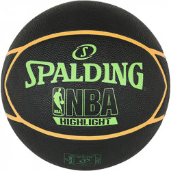 Kosárlabda Spalding NBA Highlight kültéri méret: 7 fekete/narancs Sportszer Spalding