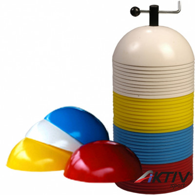 Labdarúgó bója, 40 db-os készlet, kemény