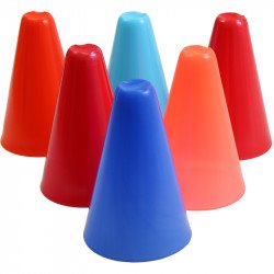 Labdarúgó bója, 6 db-os 18 cm, színes Sportszer Aktivsport