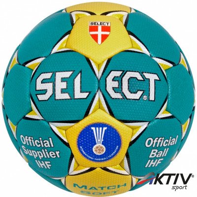 Kézilabda Select Match Soft zöld - sárga
