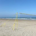 Strandröplabda állvány szett Fun Volley 9,5 m hálóval
