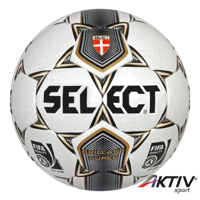 Futball labda Select Brillant Super 5-ös fehér-szürke