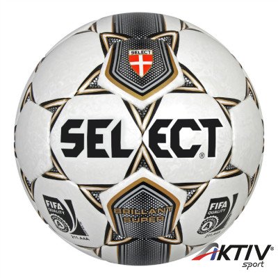 Futball labda Select Brillant Super 5-ös fehér-szürke