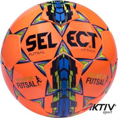 Futsal labda Select Attack narancs-kék