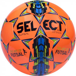 Futsal labda Select Attack narancs-kék Sportszer Select