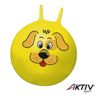 Kenguru labda 50 cm sárga kutya mintával
