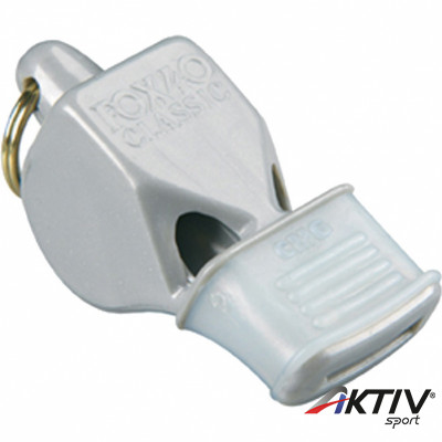 Síp, Fox 40 CMG, fogvédővel, szürke sípzsinorral