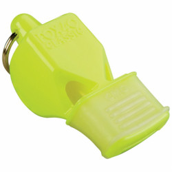 Síp Fox 40 CMG fogvédővel neon sárga sípzsinórral Gyereknap Fox 40