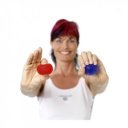 Thera-Band kézerősítő gömb piros