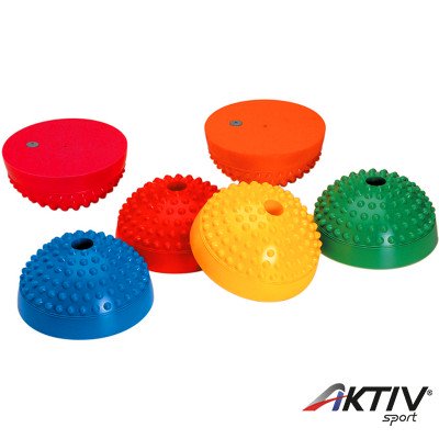 Egyensúlyozó, masszírozó tüskés félgömb 6 db/csomag