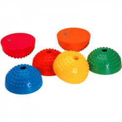 Egyensúlyozó, masszírozó tüskés félgömb 6 db/csomag Sportszer