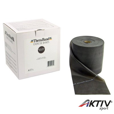 Gumiszalag Thera-Band fekete 45,5 m szuper erős