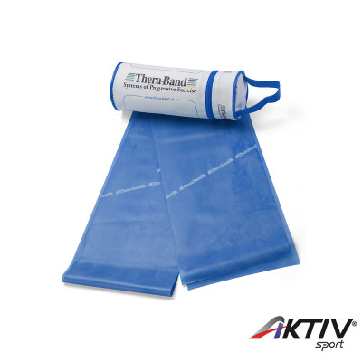Gumiszalag Thera-Band kék 2,5 m tokban extra erős