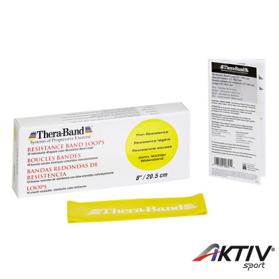 Thera-Band gumiszalag hurok 20,5 cm sárga gyenge