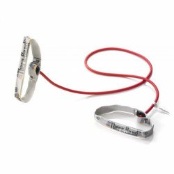 Thera-Band gumikötél flex.fogantyúval 1,4 m piros közepes Fitness Thera-Band