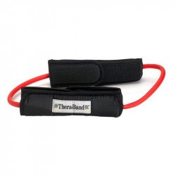 Thera-Band gumikötél hurok fogantyúval piros közepes Fitness Thera-Band